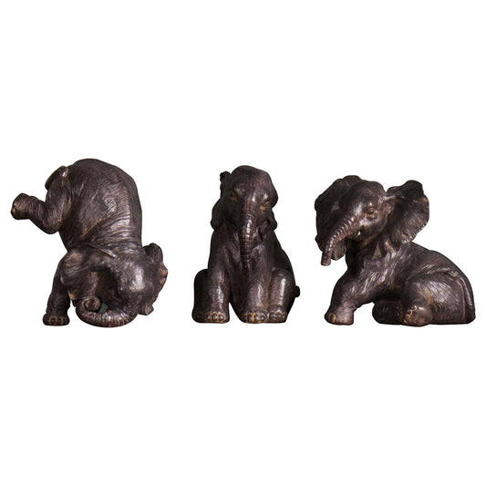 Rizzo Bronze Elephant Trio