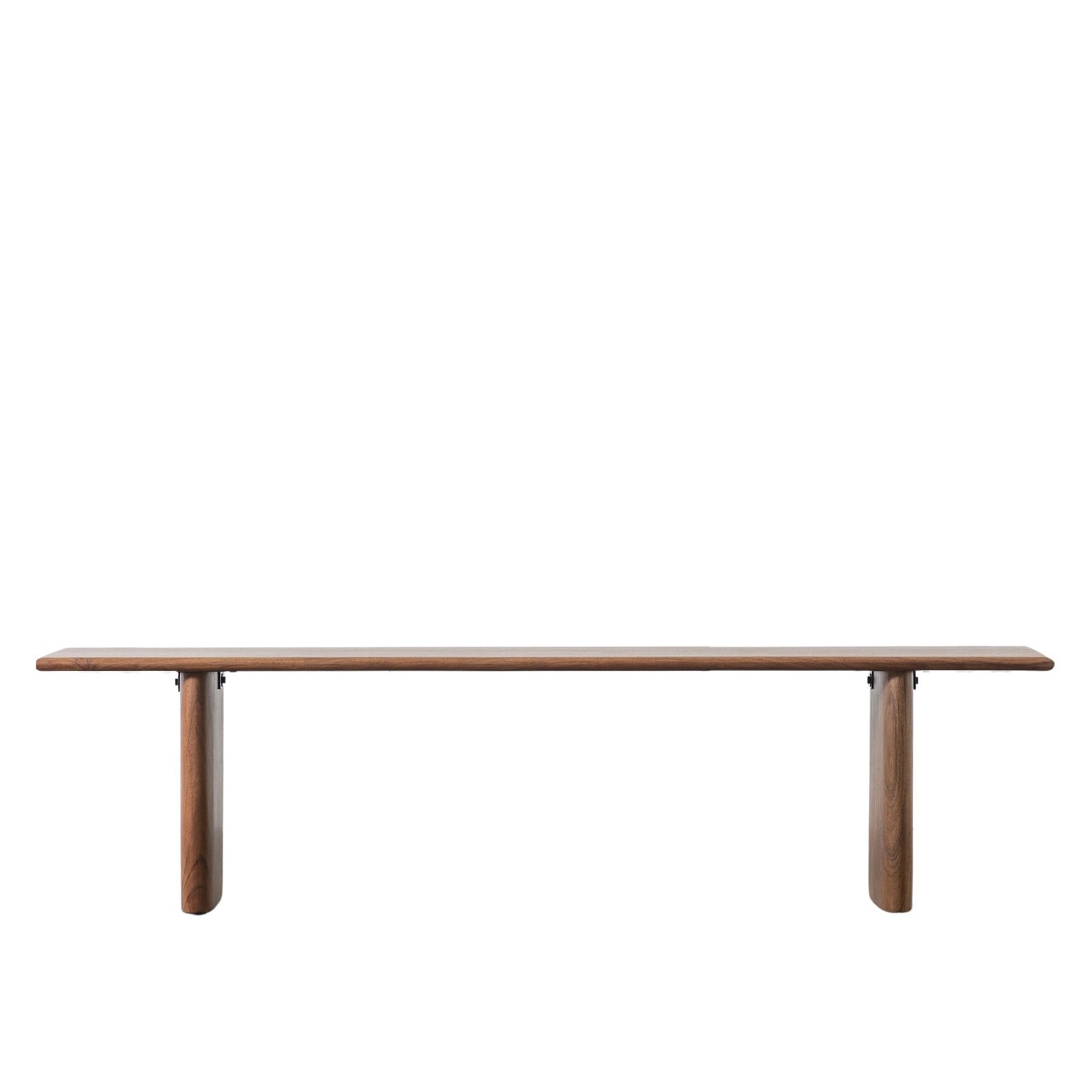 Cashmere Dining Bench - Solid Acacia Wood & Iron - Warm Natural Finish - Modern Rustic Style