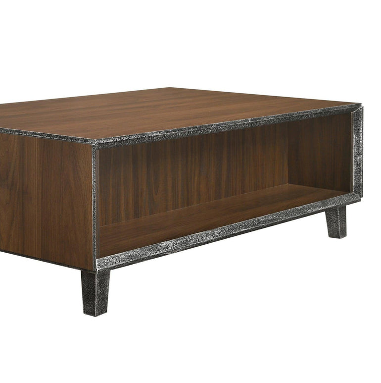 Bretton Walnut Coffee Table with 2 Drawers