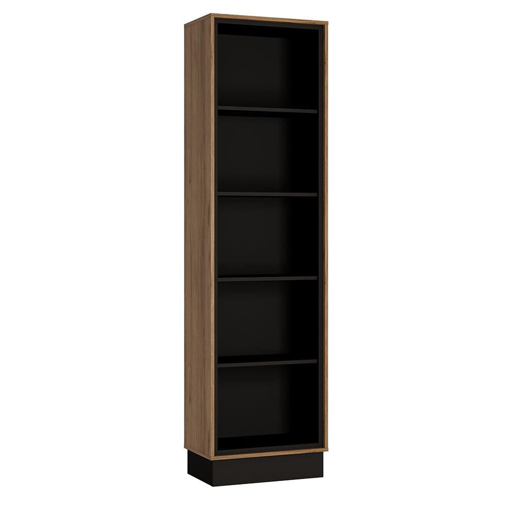 Brolo Tall bookcase in Walnut and White