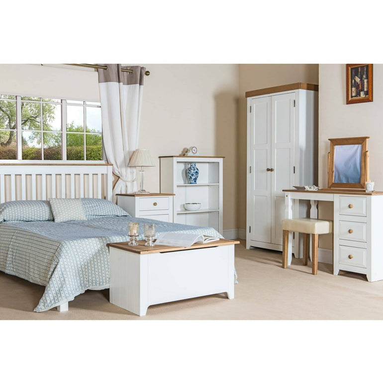 Capri 2 Drawer Petite Bedside Cabinet
