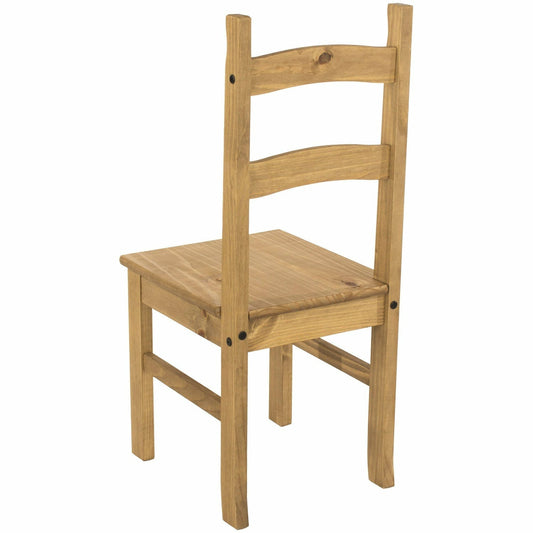 Corona Classic solid pine chairs pair