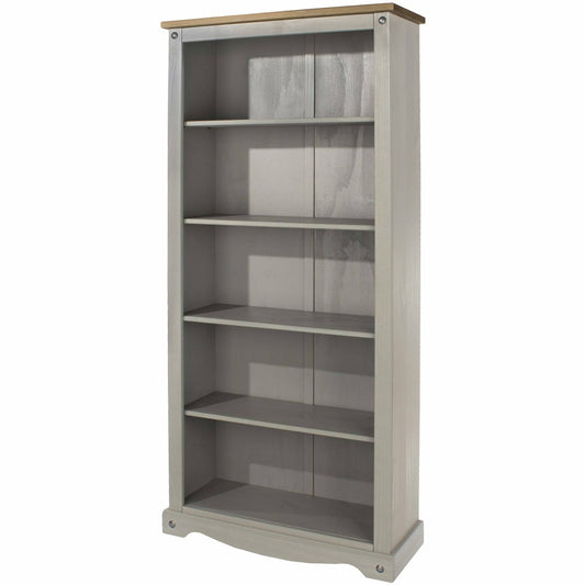 Corona Grey tall bookcase