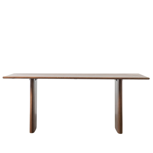 Cashmere Dining Table - Solid Acacia Wood & Iron - Warm Natural Finish - Modern Rustic Style