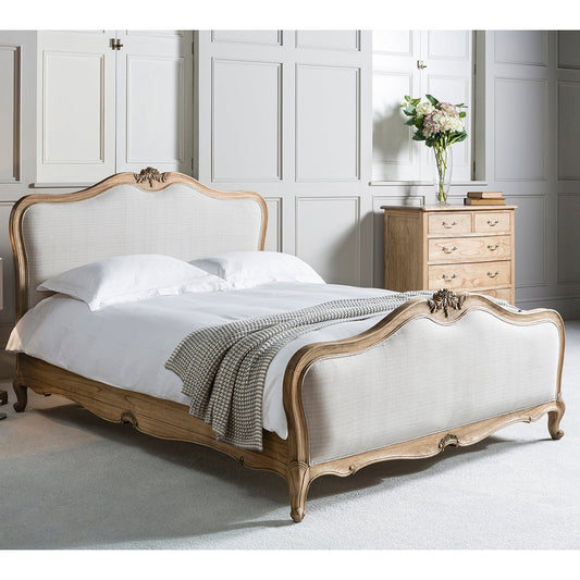 Chic 6' Linen Upholstered Bed
