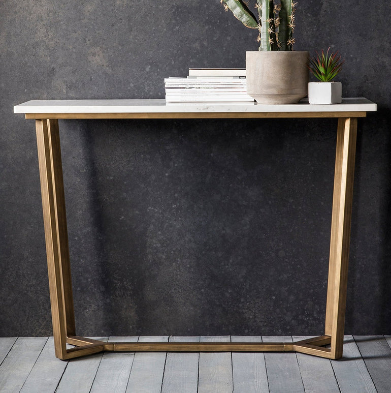 Cleo Console Table Marble