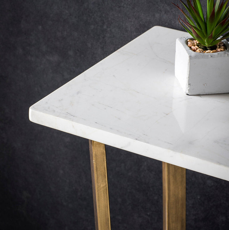 Cleo Console Table Marble