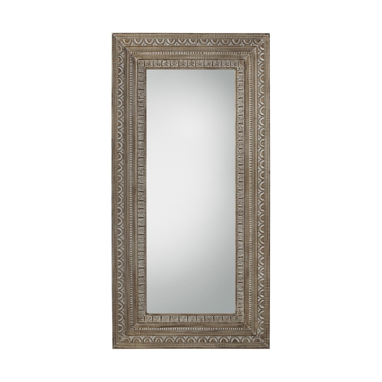 Cyprus Large Leaner Mirror 90x180cm - Decorative Wooden Frame - Washed Finish - Portrait & Landscape Orinetation