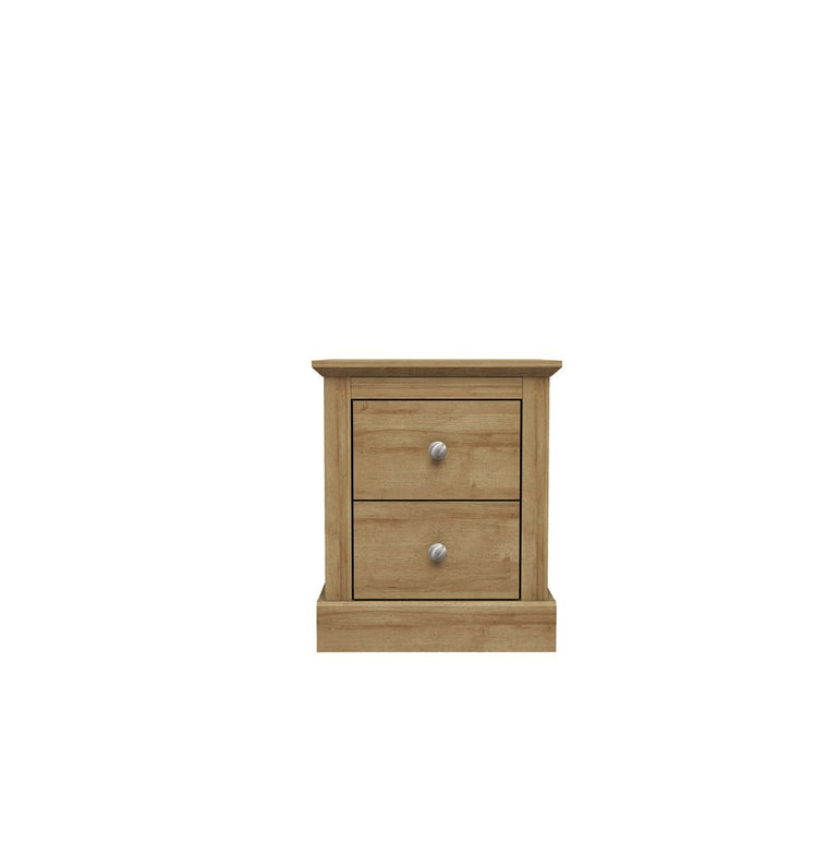 Devon 2 Drawer Bedside Cabinet
