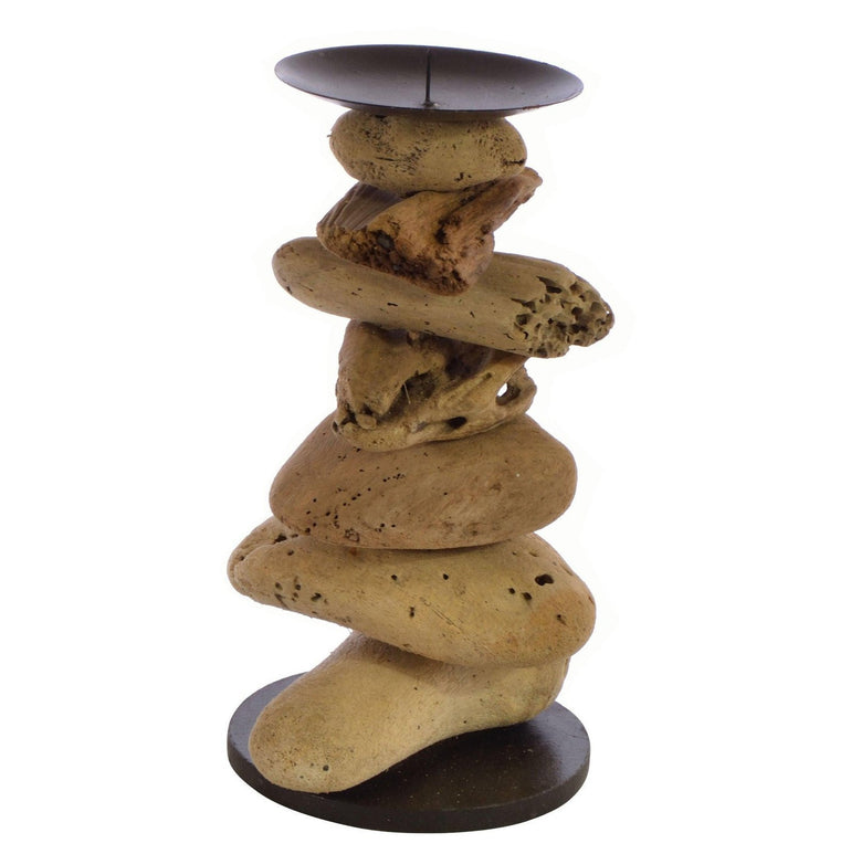 Driftwood Stacked Candle Stick