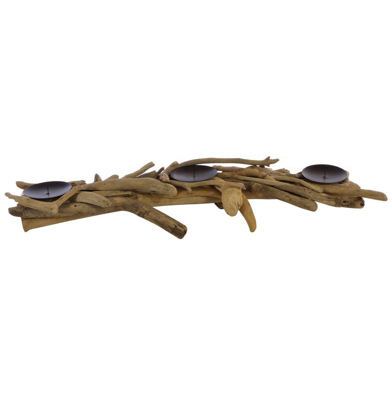 Driftwood Three Candle Table Runner