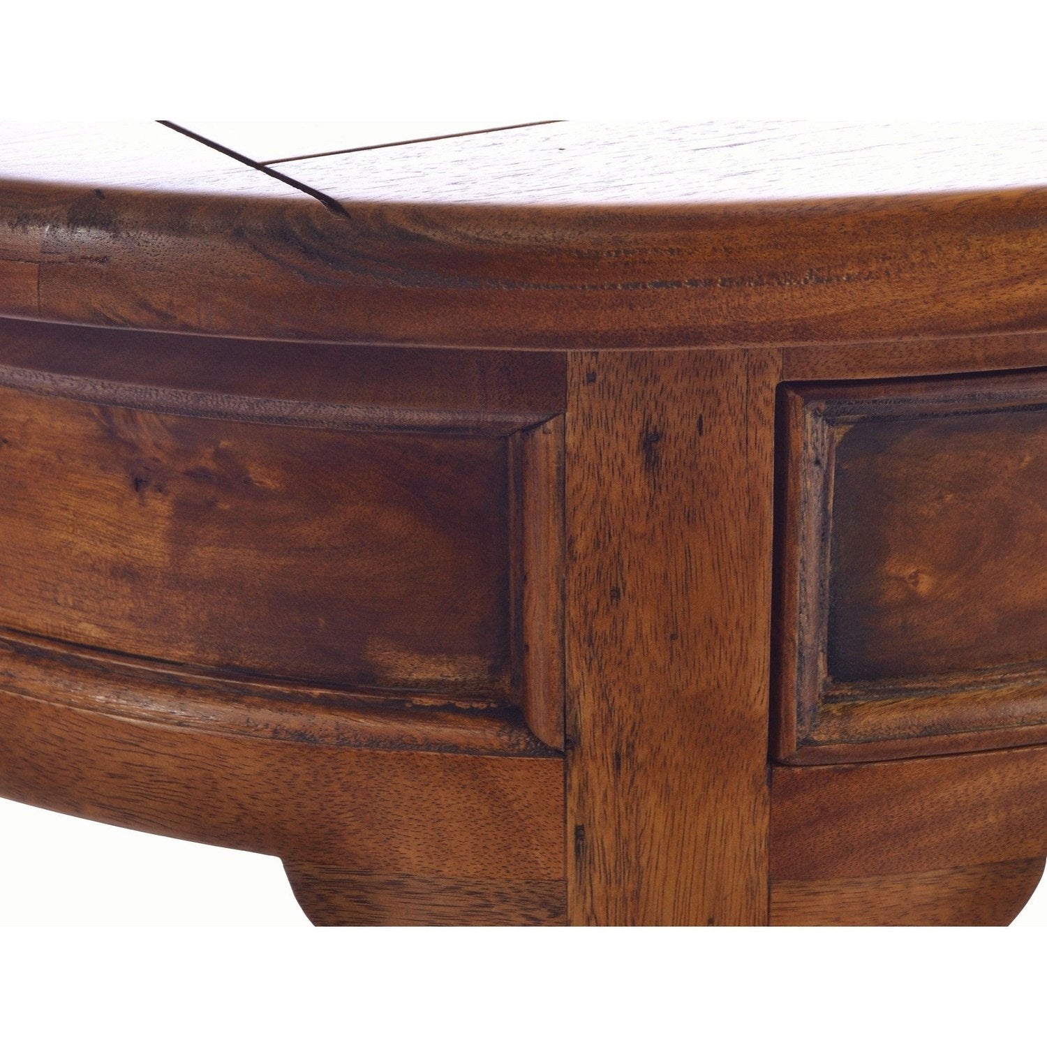 East Indies Half Round Console Table