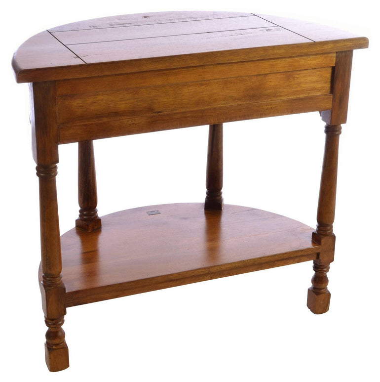 East Indies Half Round Console Table