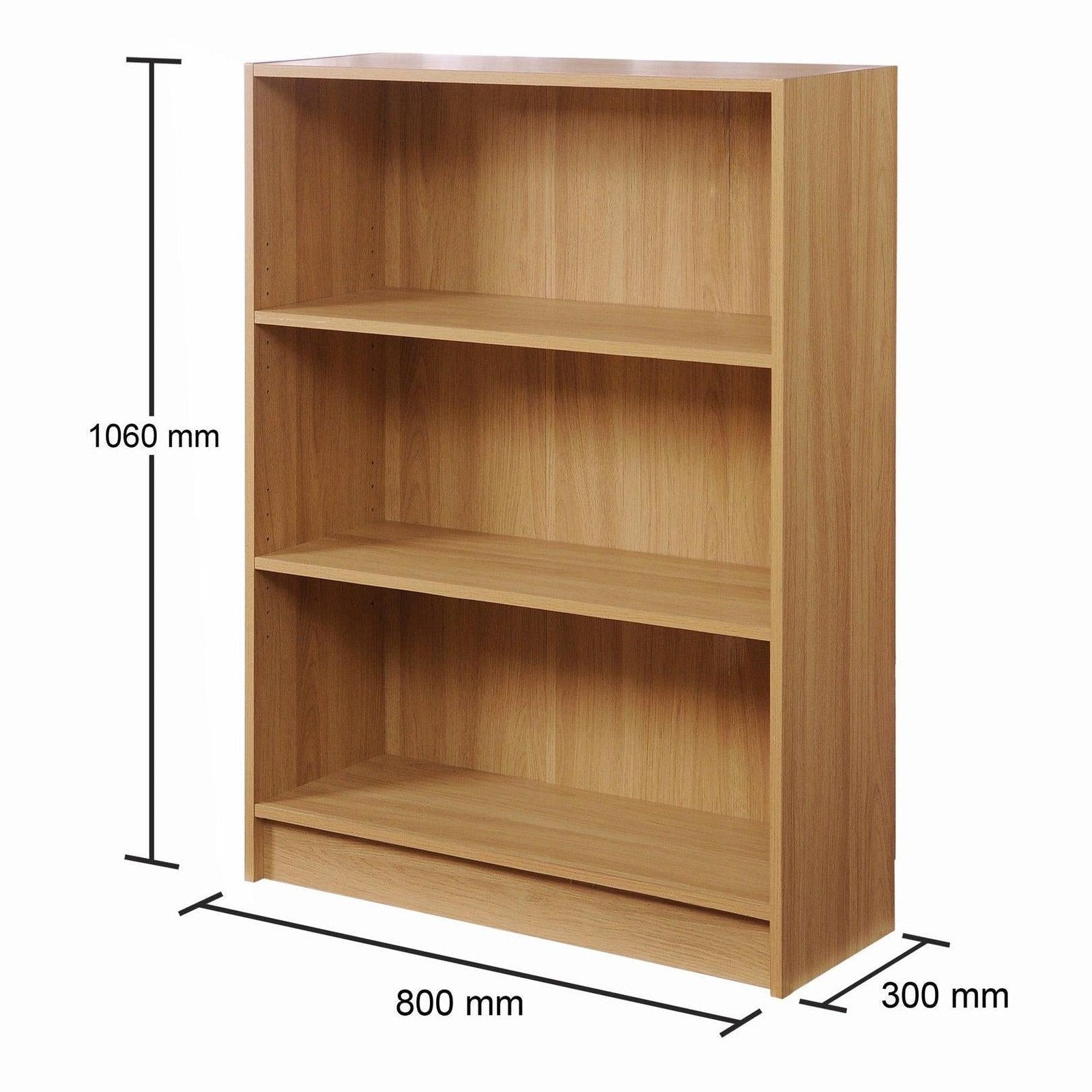 Essentials Low Wide Bookcase