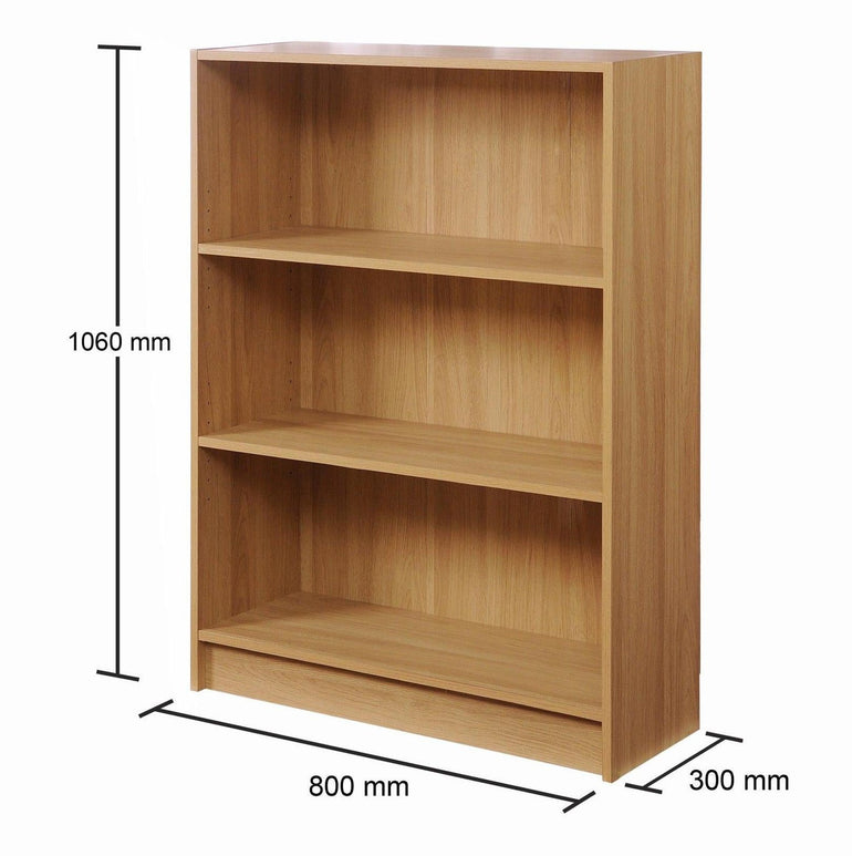 Essentials Low Wide Bookcase