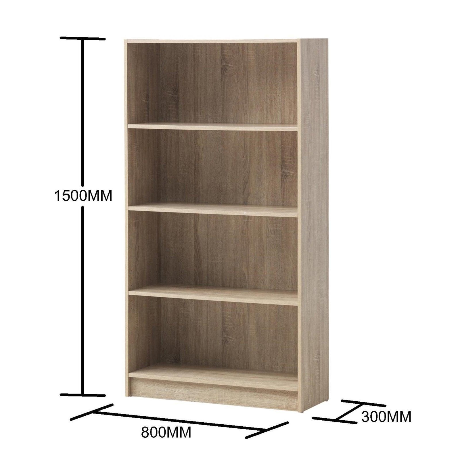 Essentials 4-Tier Tall Bookcase