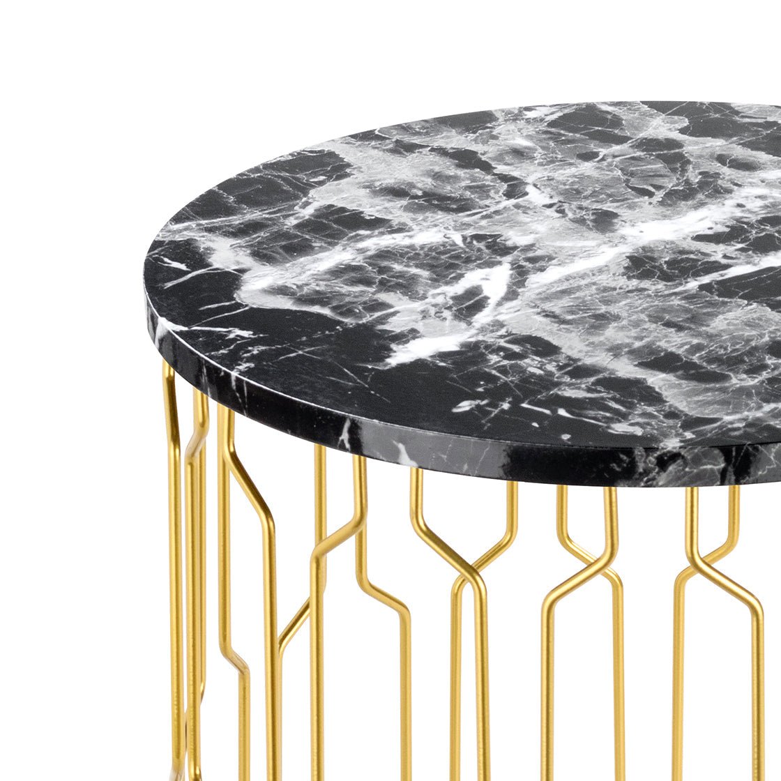 Grace Marble Effect End Table