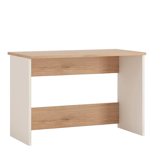 4Kids Desk in Light Oak and High Gloss White