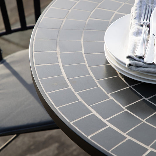 Lenno Mosaic Round Dining Table