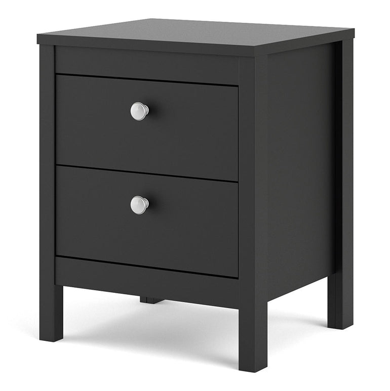 Madrid Bedside Table with 2 Drawers