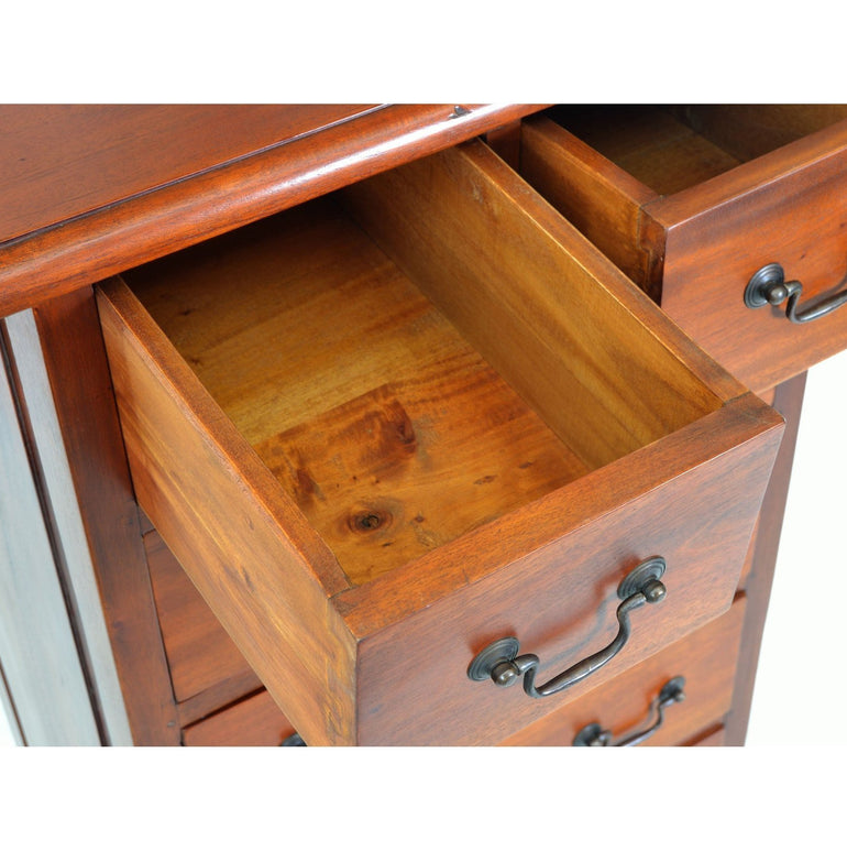 Mahogany Village Two over Five Chest of Drawers