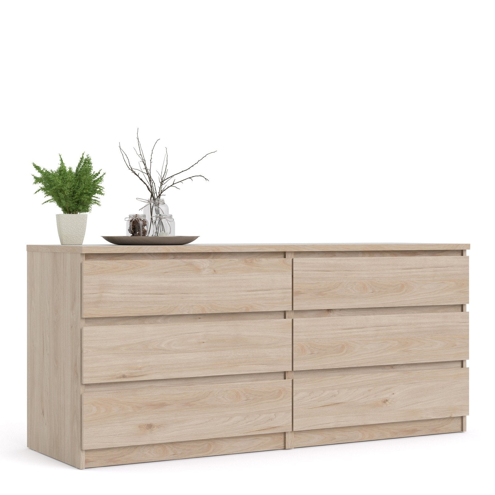 Naia Wide Chest of 6 Drawers 3+3