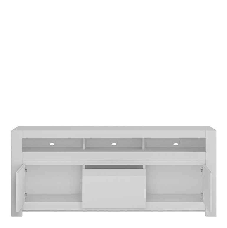 Novi 3 Door TV Cabinet in Alpine White