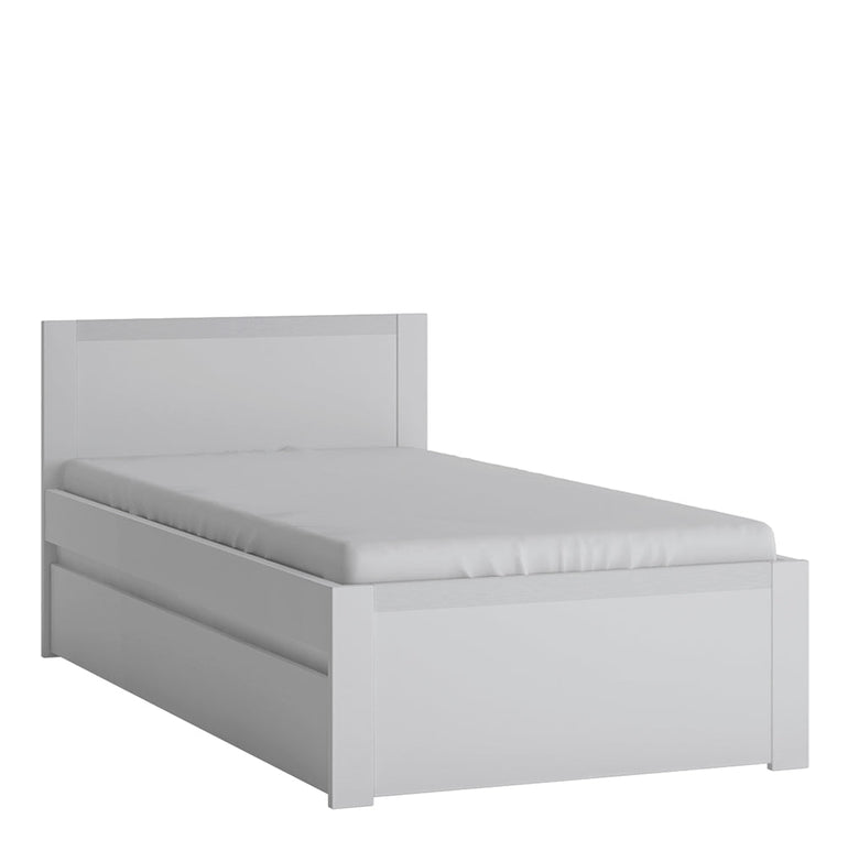 Novi 90cm Single Bed in Alpine White