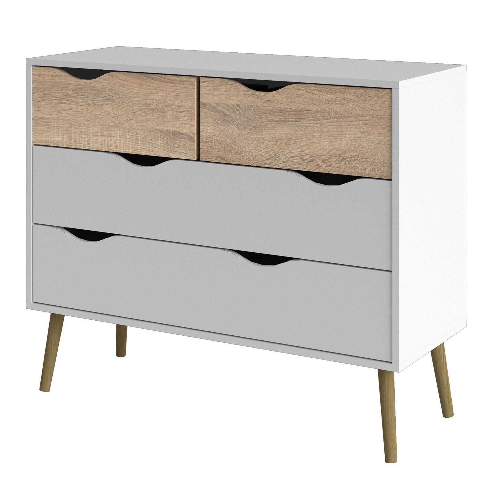 Oslo Chest of 4 Drawers 2+2