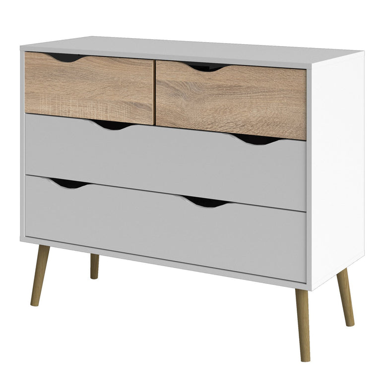 Oslo Chest of 4 Drawers 2+2