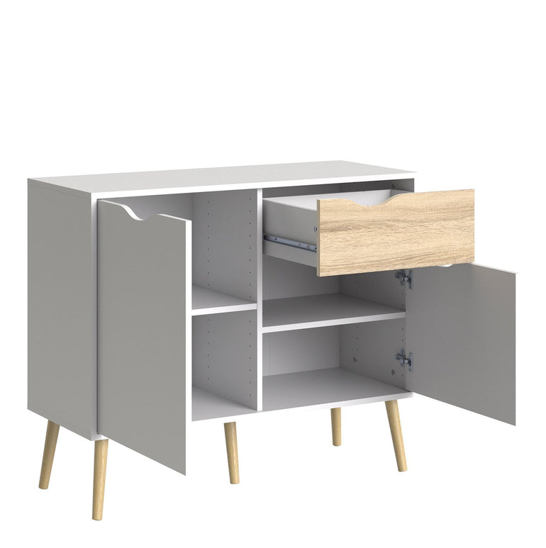 Oslo Small Sideboard with 1 Drawer & 2 Doors