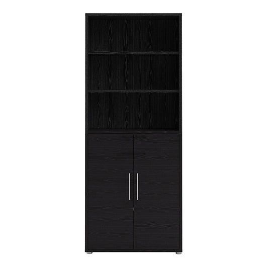 Prima 5 Shelf Bookcase with 2 Doors