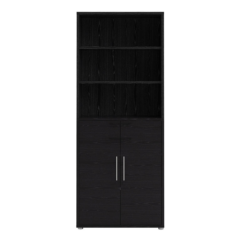 Prima 5 Shelf Bookcase with 2 Doors