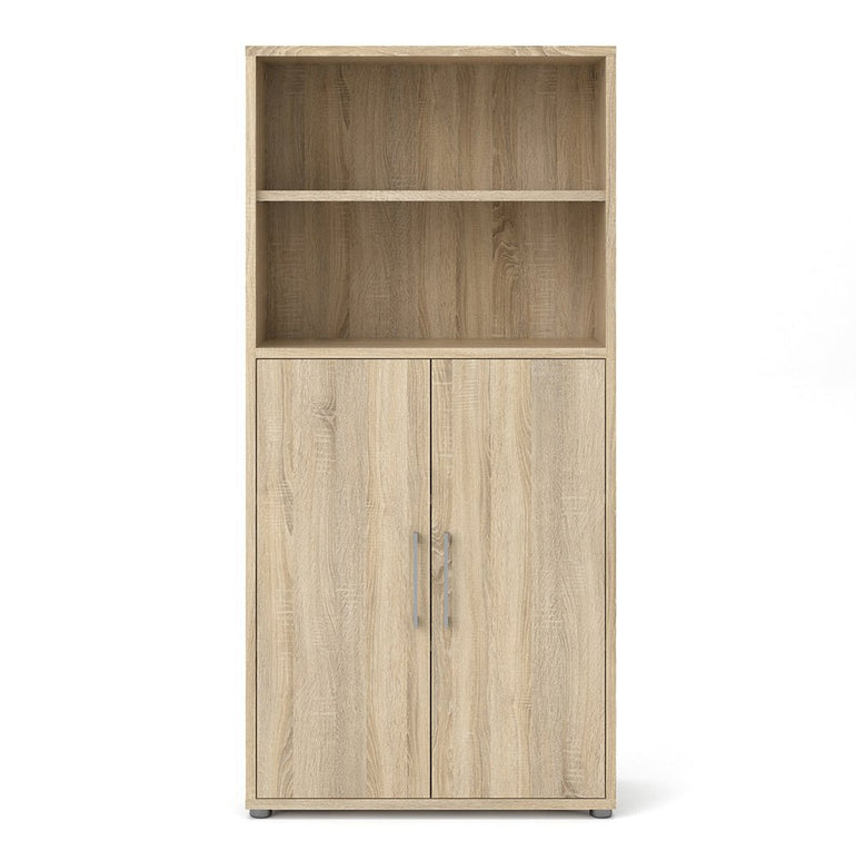 Prima 4 Shelf Bookcase with 2 Doors
