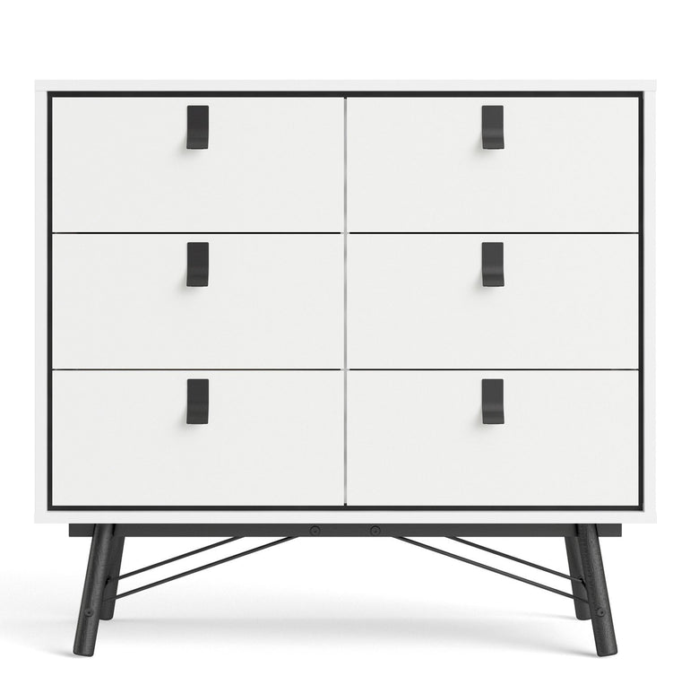 Ry Double Chest of 6 Drawers