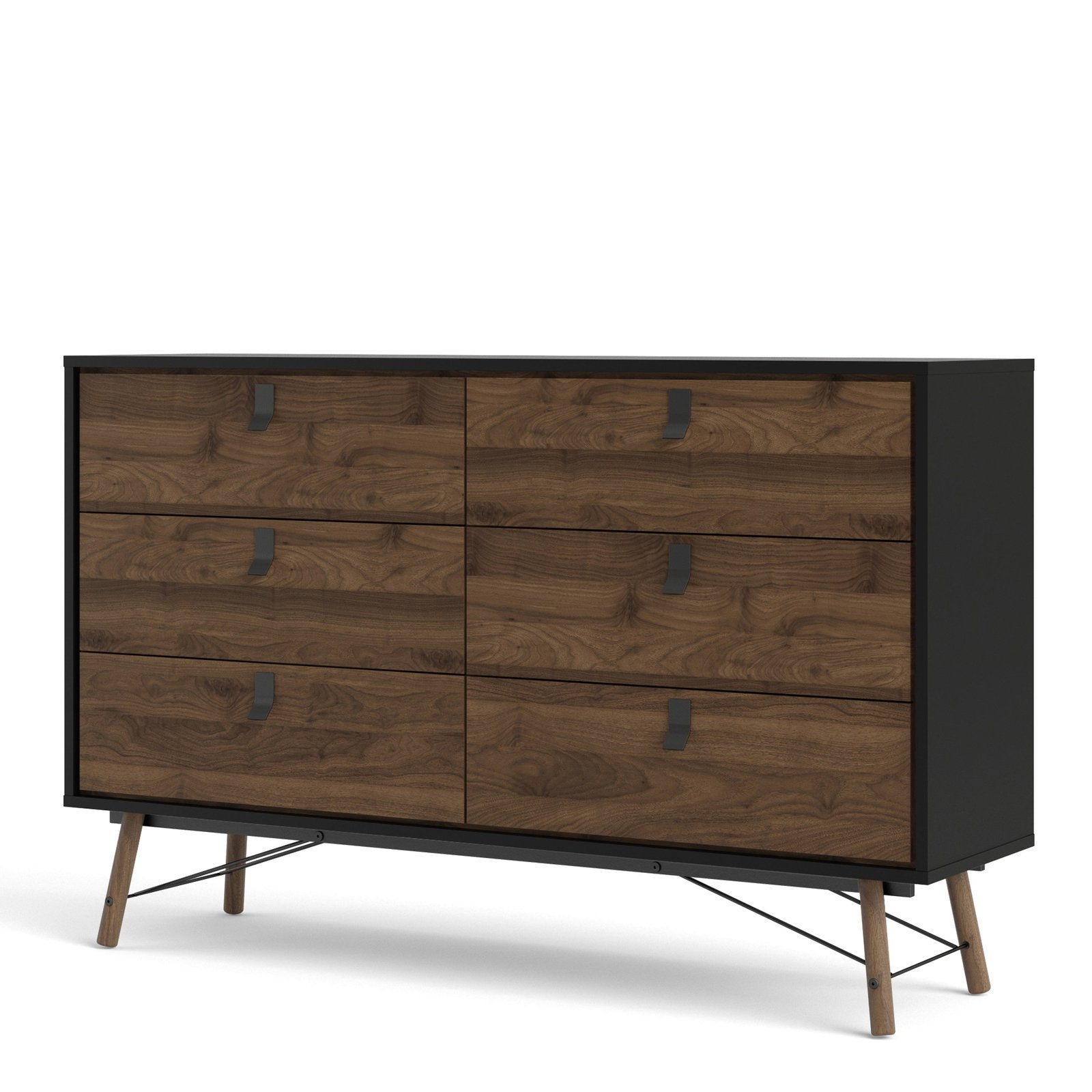 Ry Wide Double Chest of 6 Drawers