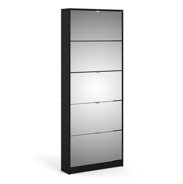 SHOES Shoe Cabinet with Mirrored Tilting Doors