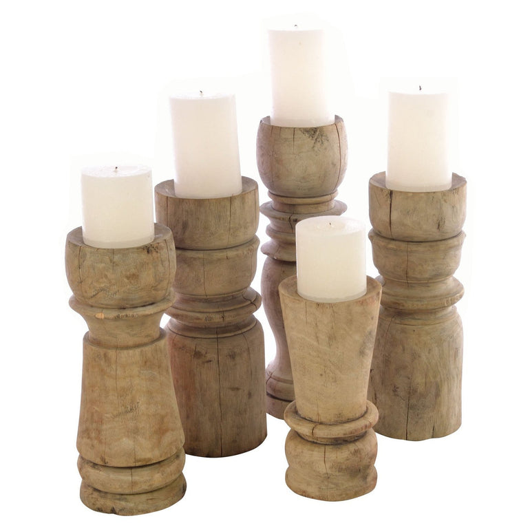 Set of 5 Turned Candles