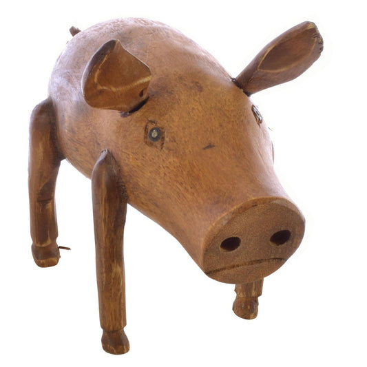 Small Wooden Pig