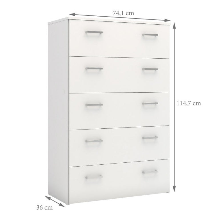 Space Chest of 5 Drawers