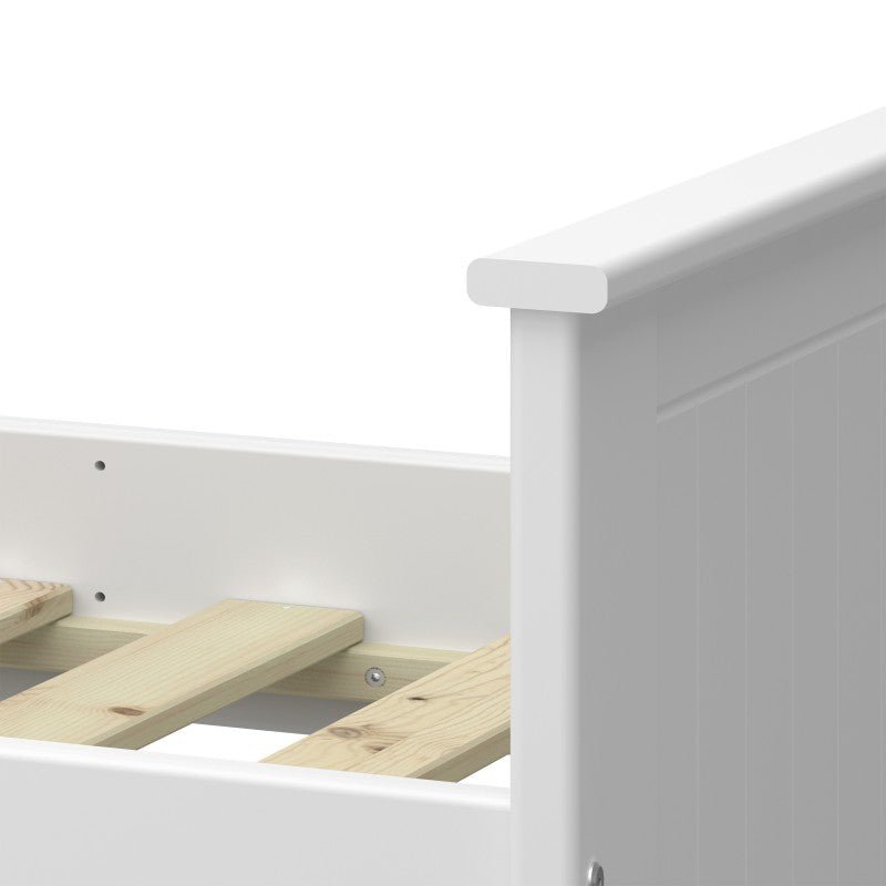 Steens Alba White Bunk Bed - Space Efficient Design - Solid White MDF
