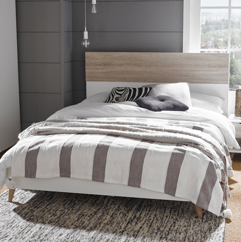 Stockholm White-Oak Bed
