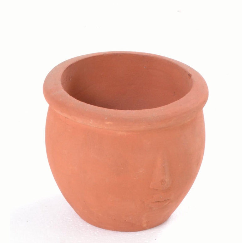 Village Pottery Small Face Pot