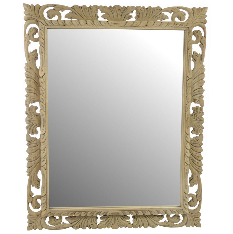 Vintage Ornate Thin Mirror