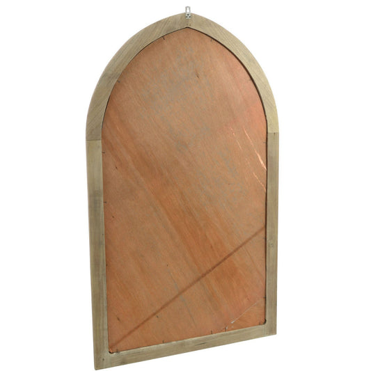 Vintage Small Georgian Arched Mirror - Solid Mahogany