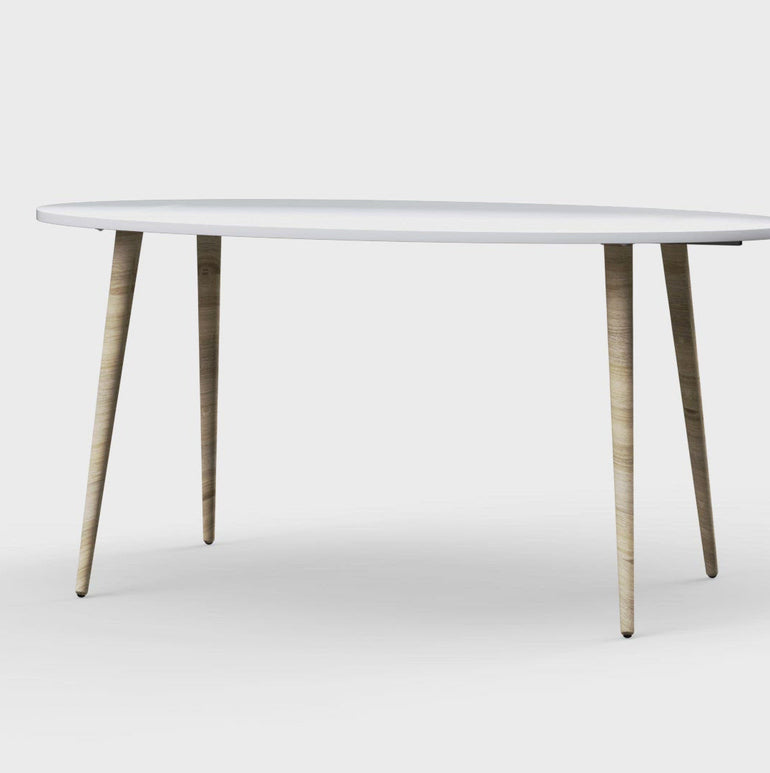 Scandinavian Retro Modern Oslo Dining Table - Sustainable PEFC Certified Wood with High-Quality Laminated Board - Easy Assembly - Made in Denmark - 1600x800